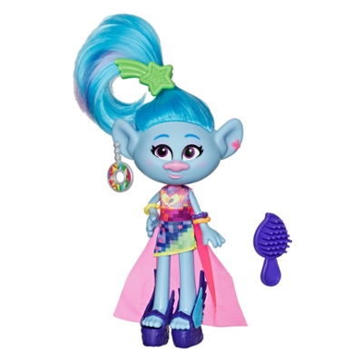 DreamWorks Trolls - Seda Glamour - Figura con vestido y accesorios, inspirada en Trolls 2  - Juguete para niñas