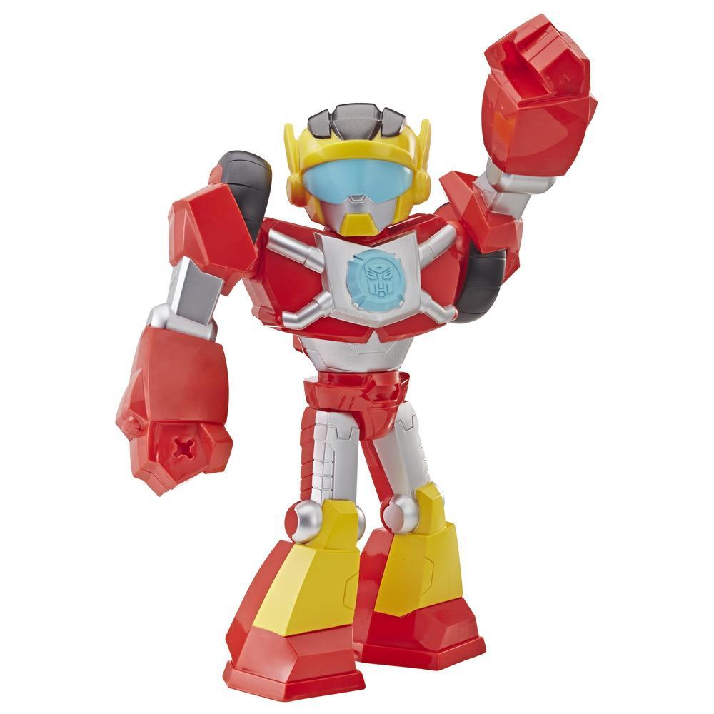 Playskool Heroes Transformers Rescue Bots - Academy Mega Mighties - Figura de acción de Hot Shot coleccionable de robot de 25 cm - juguetes para niños de 3 años en adelante