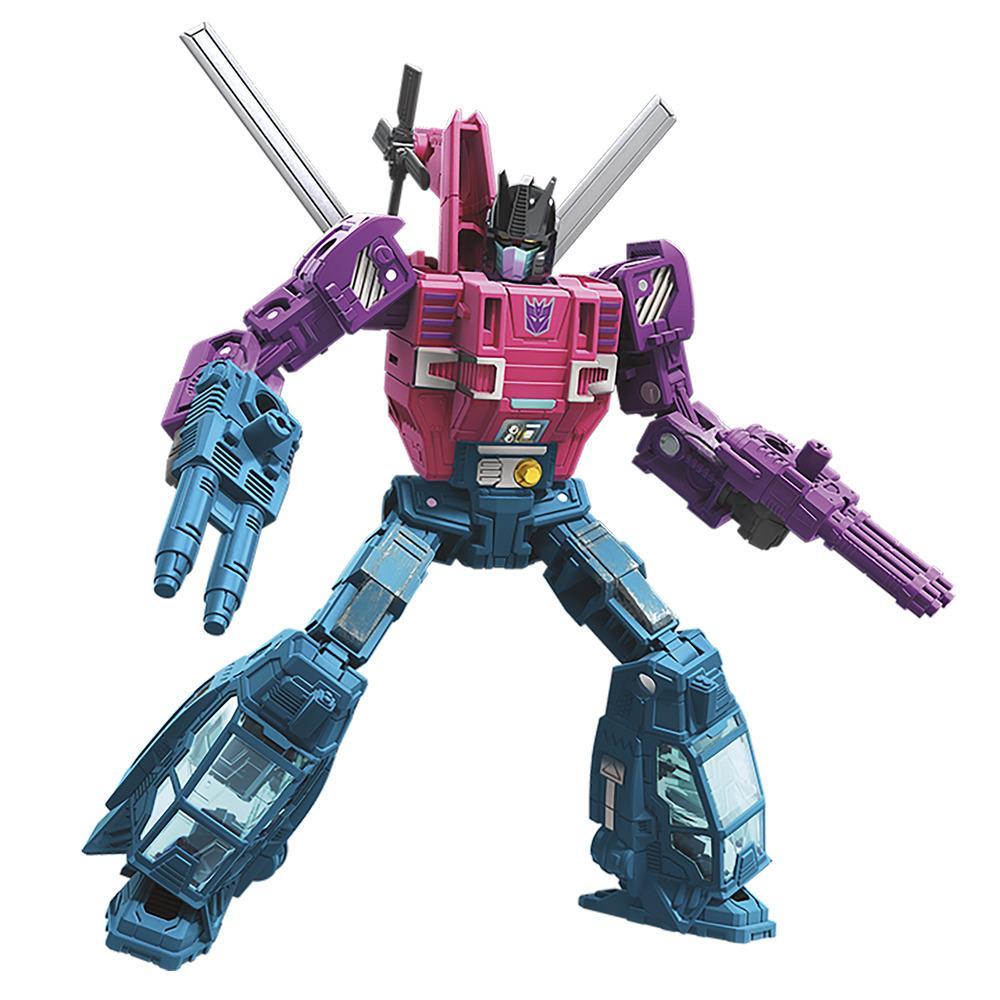 Transformers Generations War for Cybertron - Figura de WFC-S48 Spinister clase de lujo - Siege Chapter - Edad recomendada: 8 años en adelante, 14 cm