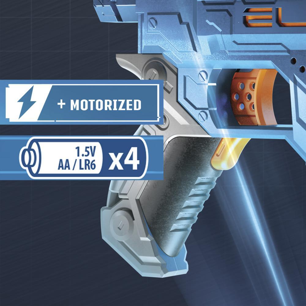 Lanzador motorizado Nerf Elite 2.0 Phoenix CS-6 - 12 dardos Nerf oficiales, clip, mira, capacidad de personalización