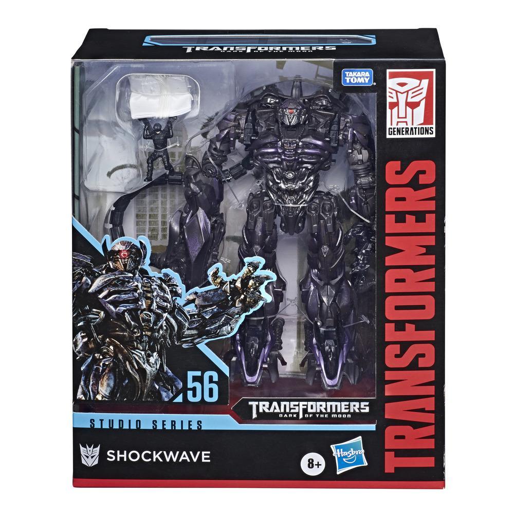 Transformers Toys Studio Series 56 Leader Class Transformers: Dark of The Moon Shockwave Action Figure - 8.5-inch