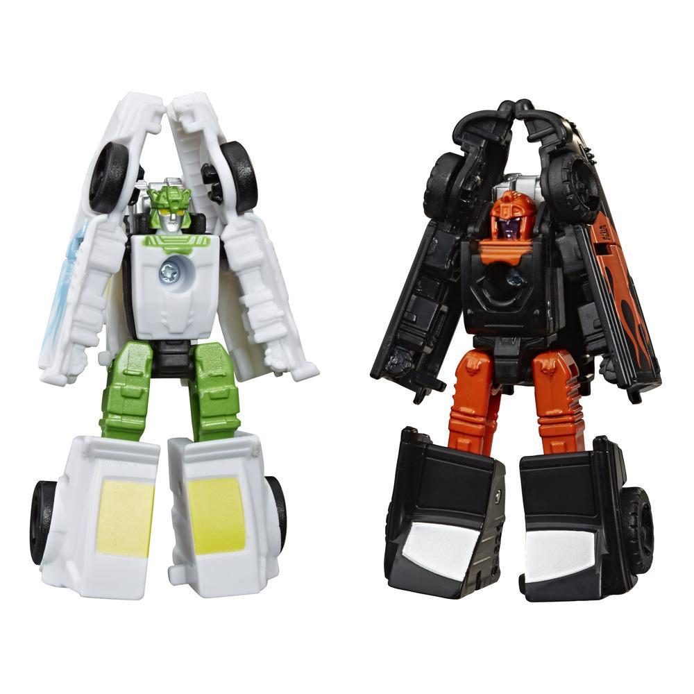 Transformers Generations War for Cybertron: Earthrise - Empaque doble Micromaster WFC-E3 Patrulla Hot Rod - 3,5 cm