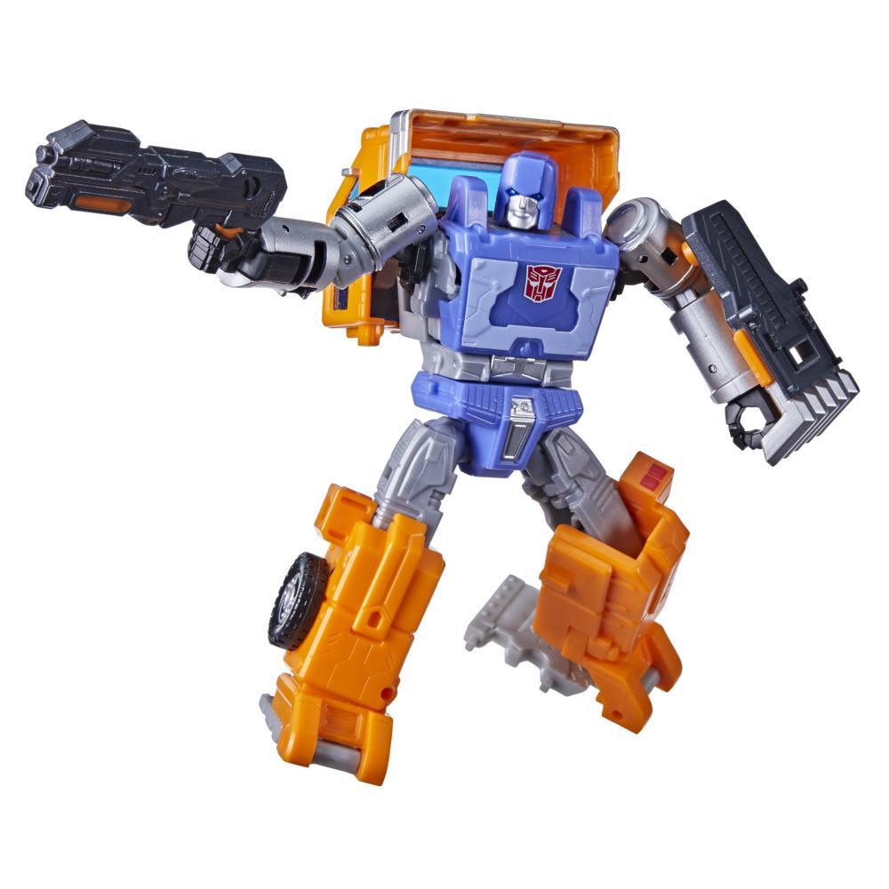 Transformers Generations War for Cybertron: Kingdom - Figura WFC-K16 Huffer clase de lujo