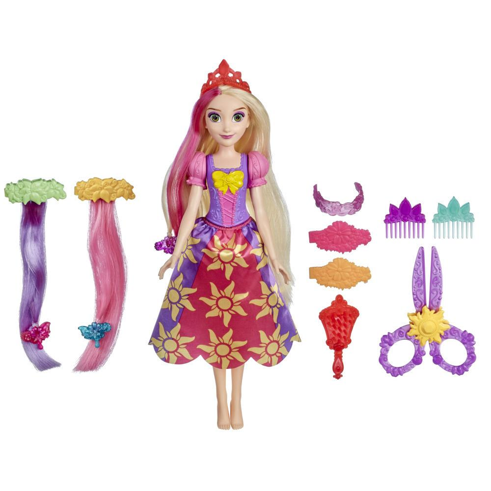 Disney Princess Cut and Style Rapunzel Hair Fashion Doll sekä hiuslisäkkeet, leikkisakset ja lisätarvikkeet