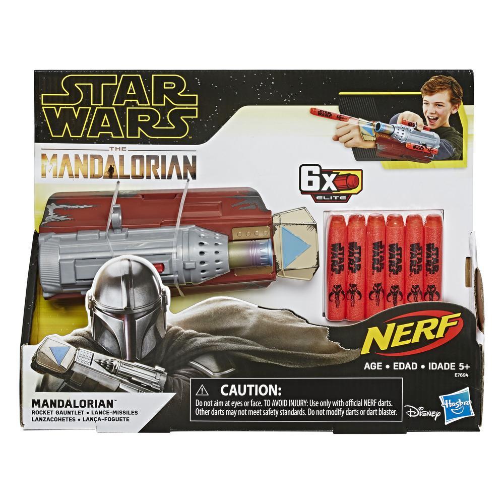 Star Wars The Mandalorian NERF -rakettihansikas, NERF-nuolia laukaiseva lelu lasten roolileikkeihin, lelut 5-vuotiaille ja vanhemmille