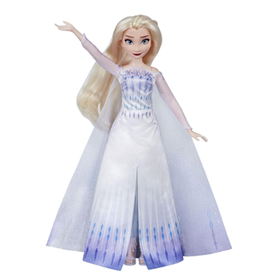 Laulava Disney Frozen Musical Adventure Elsa -nukke, laulaa Frozen 2 -elokuvan ”Show Yourself” -kappaleen