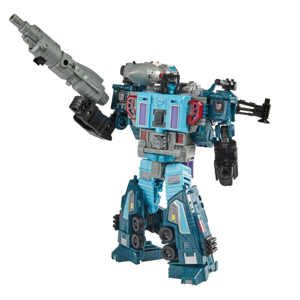 Transformers Generations War for Cybertron : Earthrise WFC-E23 Doubledealer de 17,5 cm, classe Leader, triple conversion
