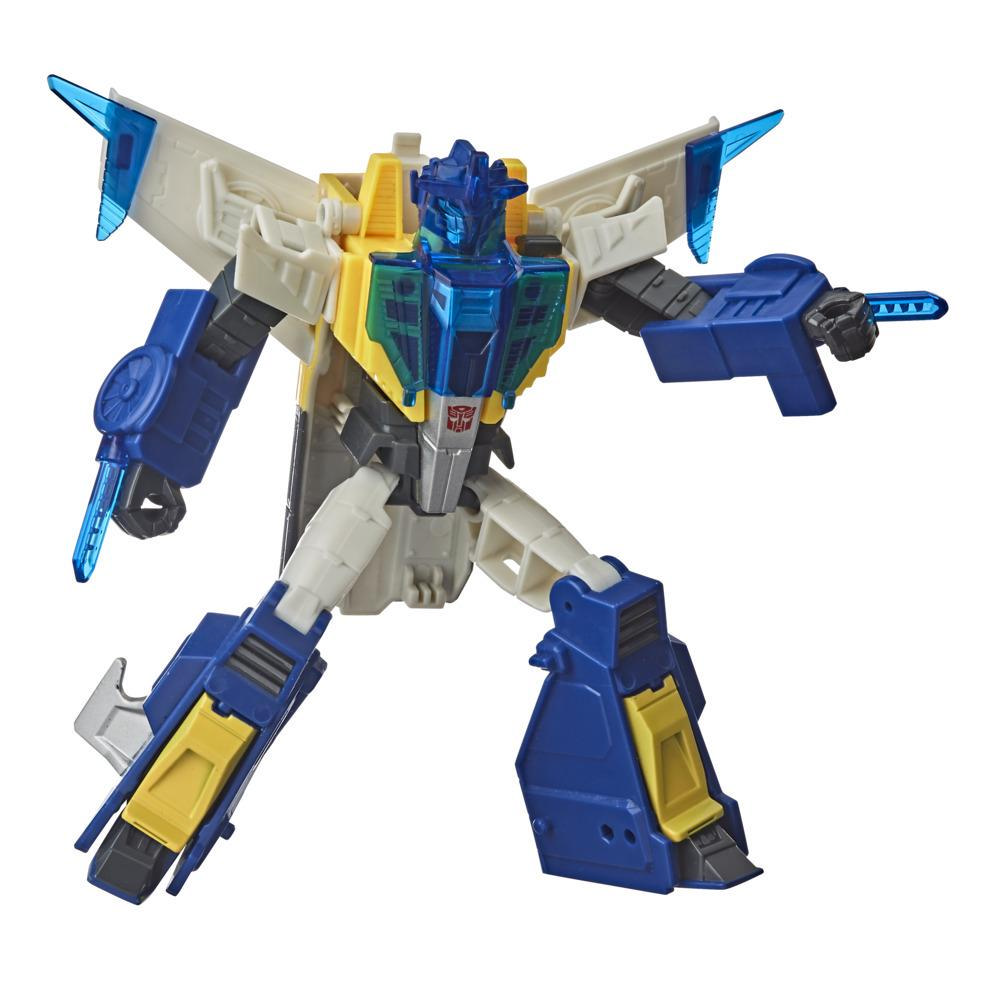 Transformers Bumblebee Cyberverse Adventures, Battle Call Meteorfire, classe Soldat, Energon Power activé par la voix