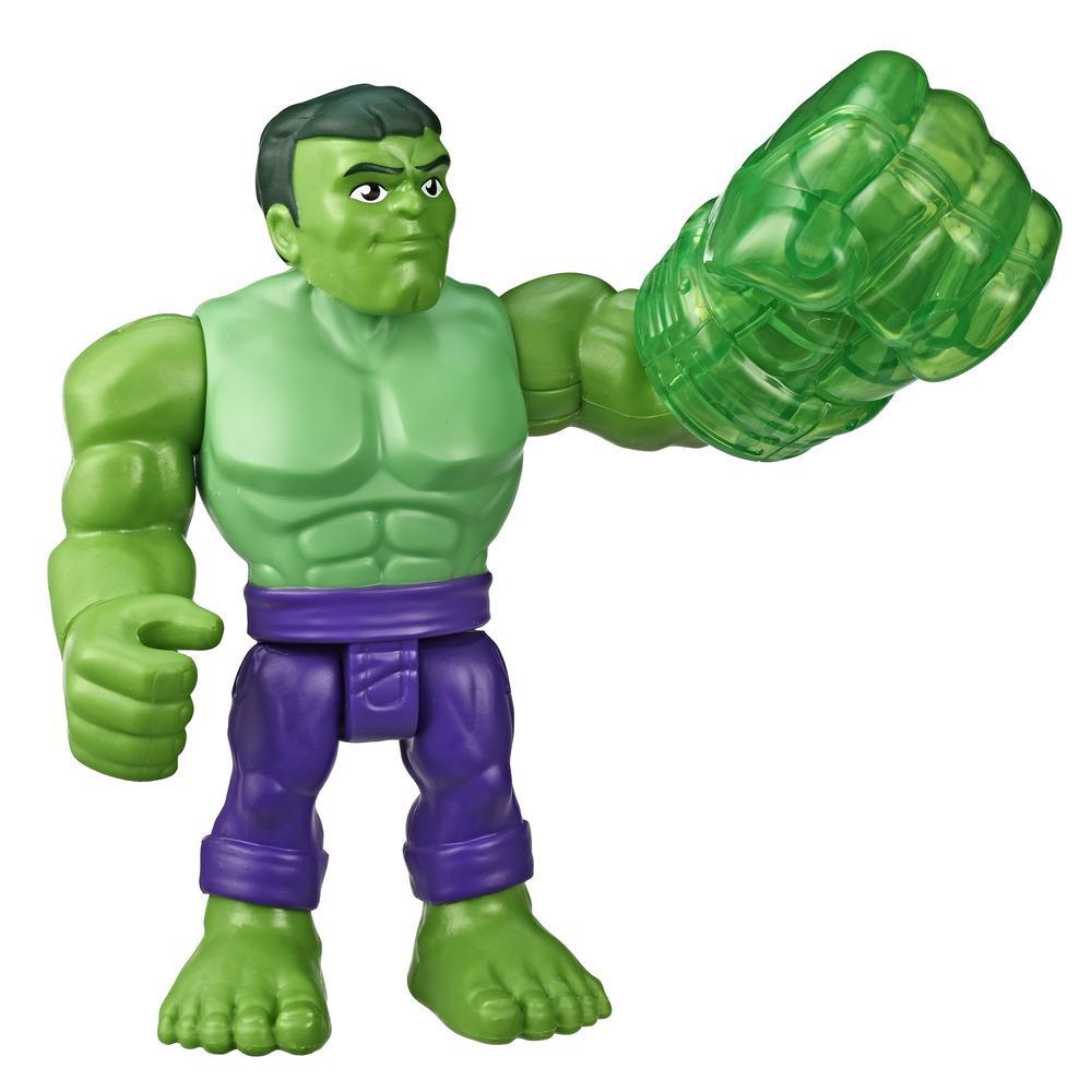 Playskool Heroes Marvel Super Hero Adventures Mega Mighties - Figurine Hulk de 12,5 cm avec poing gamma, jouets pour enfants à partir de 3 ans
