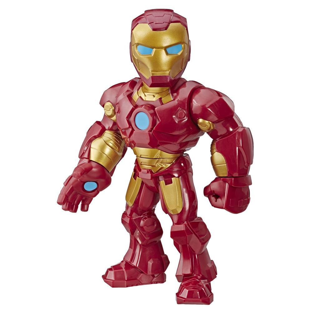 Playskool Heroes Marvel Super Hero Adventures Mega Mighties - Figurine Iron Man de 25 cm, jouets pour enfants à partir de 3 ans
