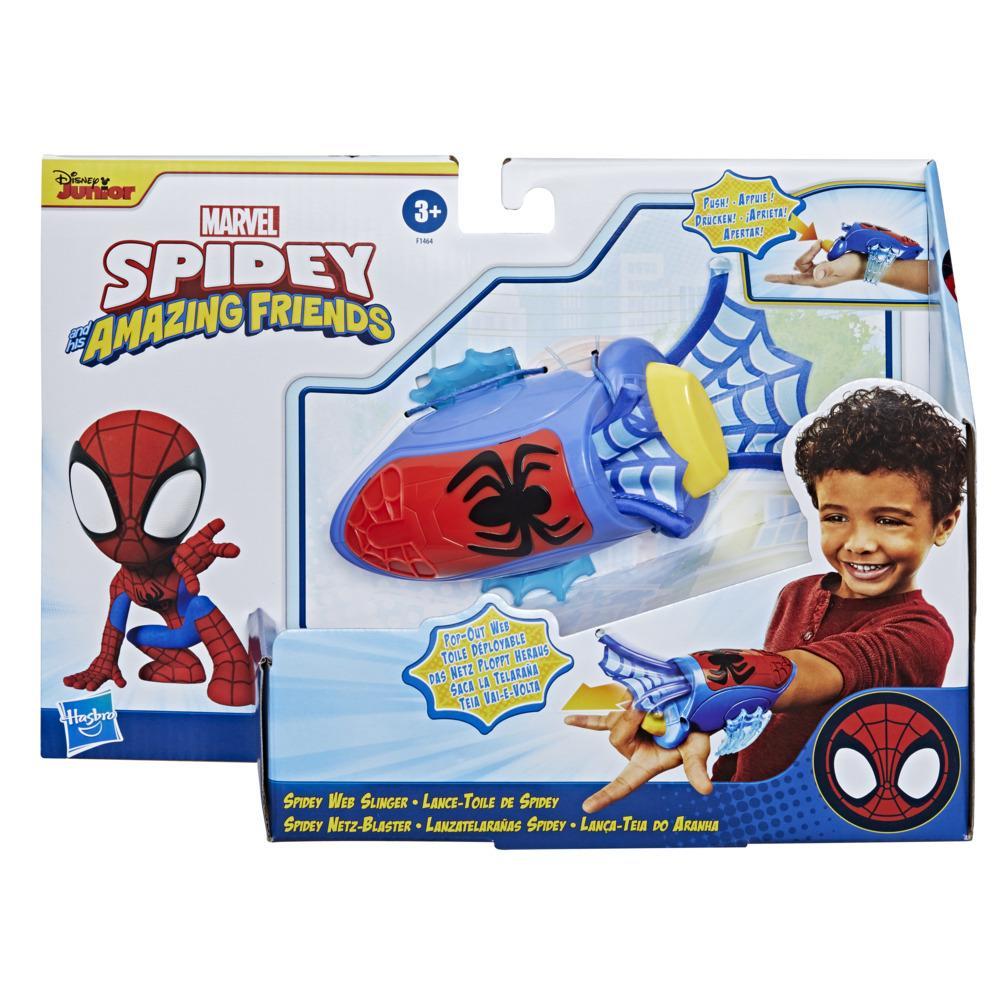 Marvel Spidey and His Amazing Friends, Lance-toile de Spidey, toile en  tissus déployable, pour enfants dès 3 ans - Marvel