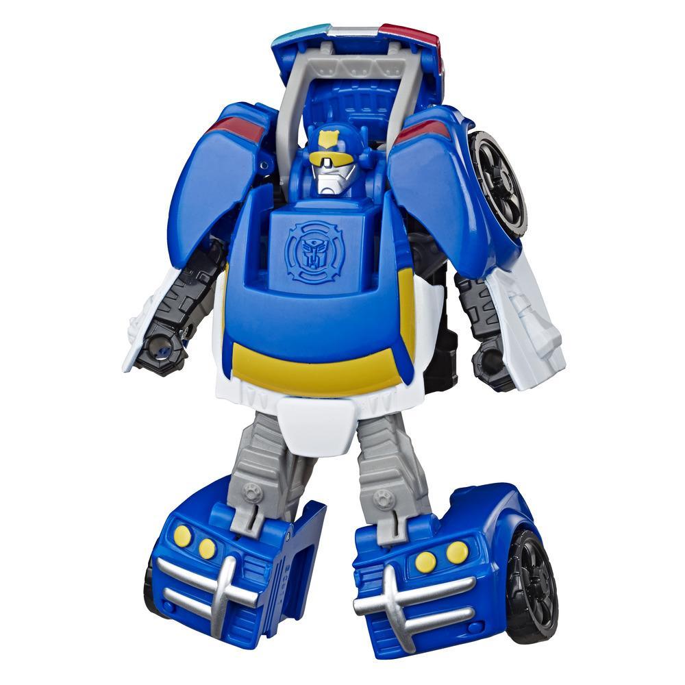 Jouet convertible Transformers Rescue Bots Academy - Figurine de 11 cm de Chase le robot policier, jouets pour enfants de 3 ans et plus
