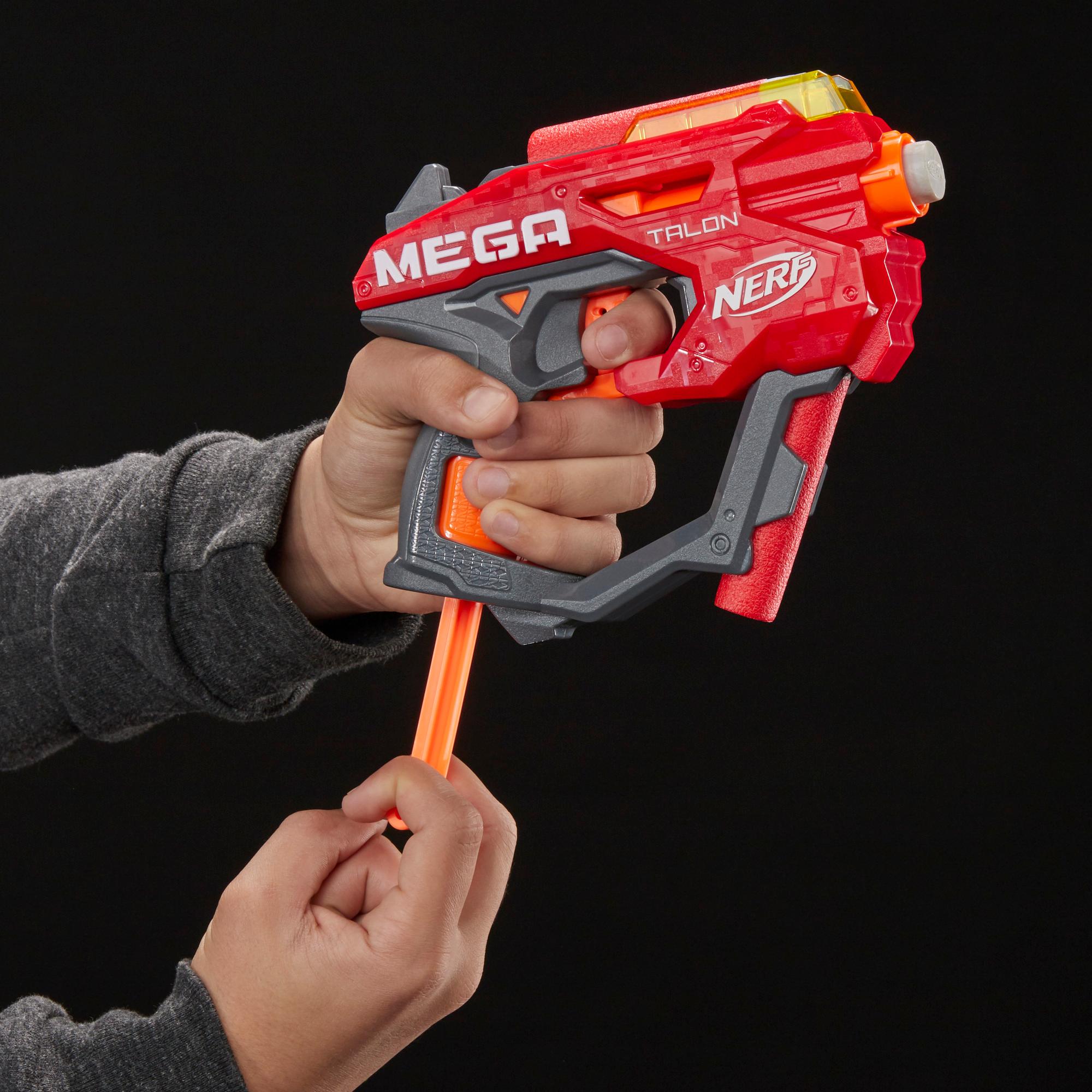 Blaster Nerf Mega Talon - Inclut 3 fléchettes Nerf Mega AccuStrike officielles, pour enfants, ados et adultes