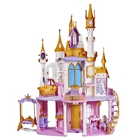 Disney Princesses, Château royal, maison de poupées avec jeu de lumières musical, pour enfants, dès 3 ans