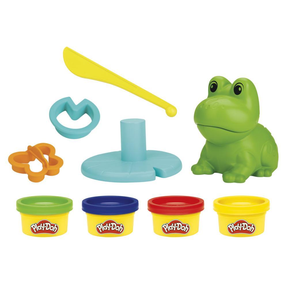 Play-Doh, La grenouille des couleurs, jouets préscolaires de pâte à modeler
