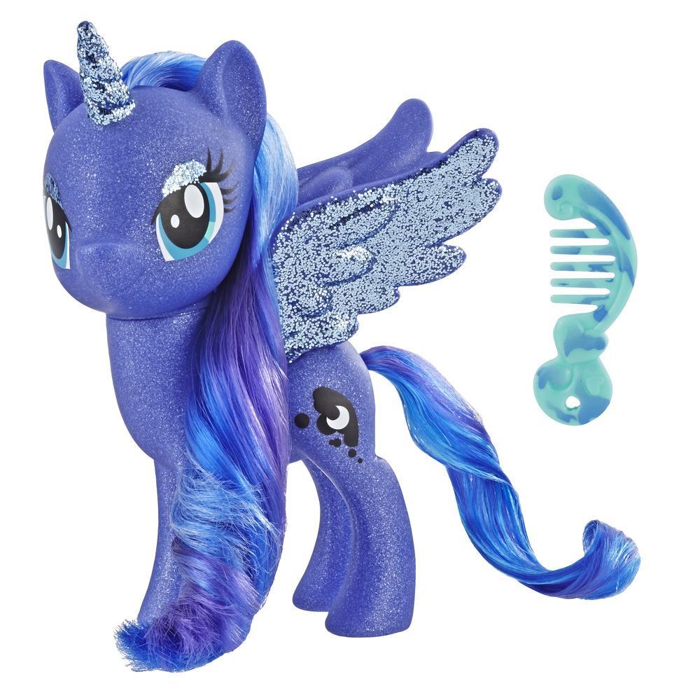My Little Pony  Jouet Princesse Luna - Figurine scintillante de 15 cm pour enfants âgés de 3 ans et plus