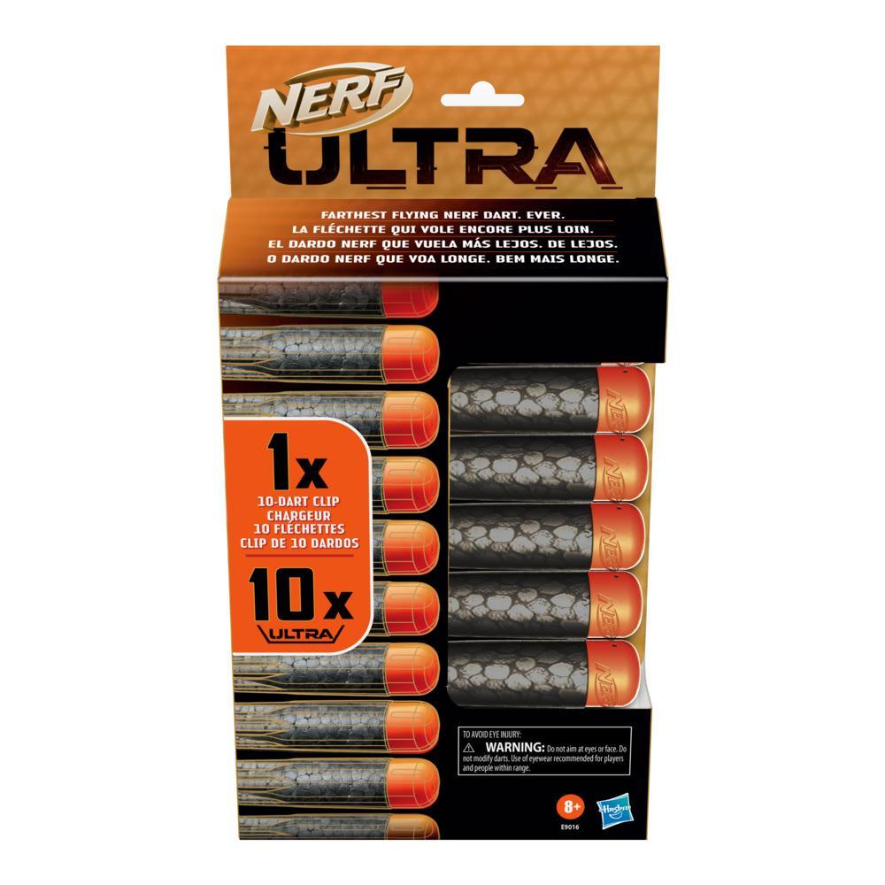 Nerf Ultra, recharge de 10 fléchettes Nerf Ultra avec chargeur, compatibles uniquement avec les blasters Nerf Ultra