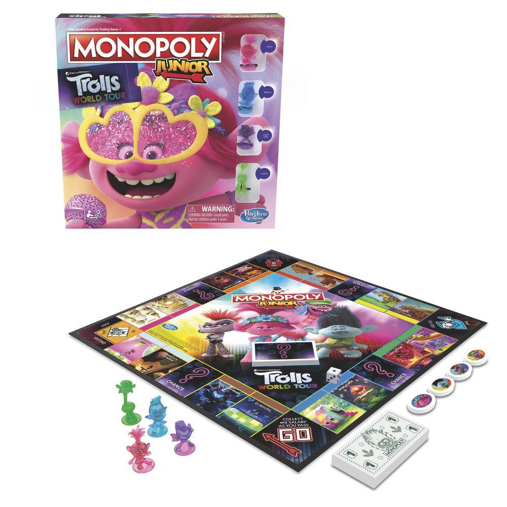 Monopoly Junior, Les Trolls 2 : Tournée mondiale de DreamWorks, jeu de plateau