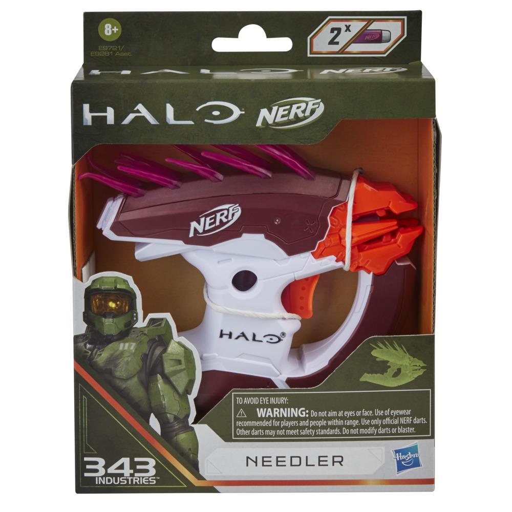 Nerf MicroShots Halo Needler, mini-blaster et 2 fléchettes Nerf