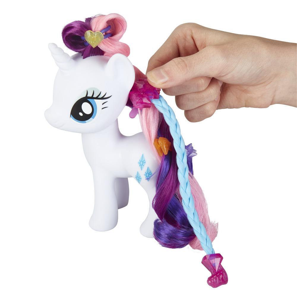 My Little Pony Jouet Salon magique avec Rarity - Poney de 15 cm à la mode  dans un salon de coiffure - My Little Pony