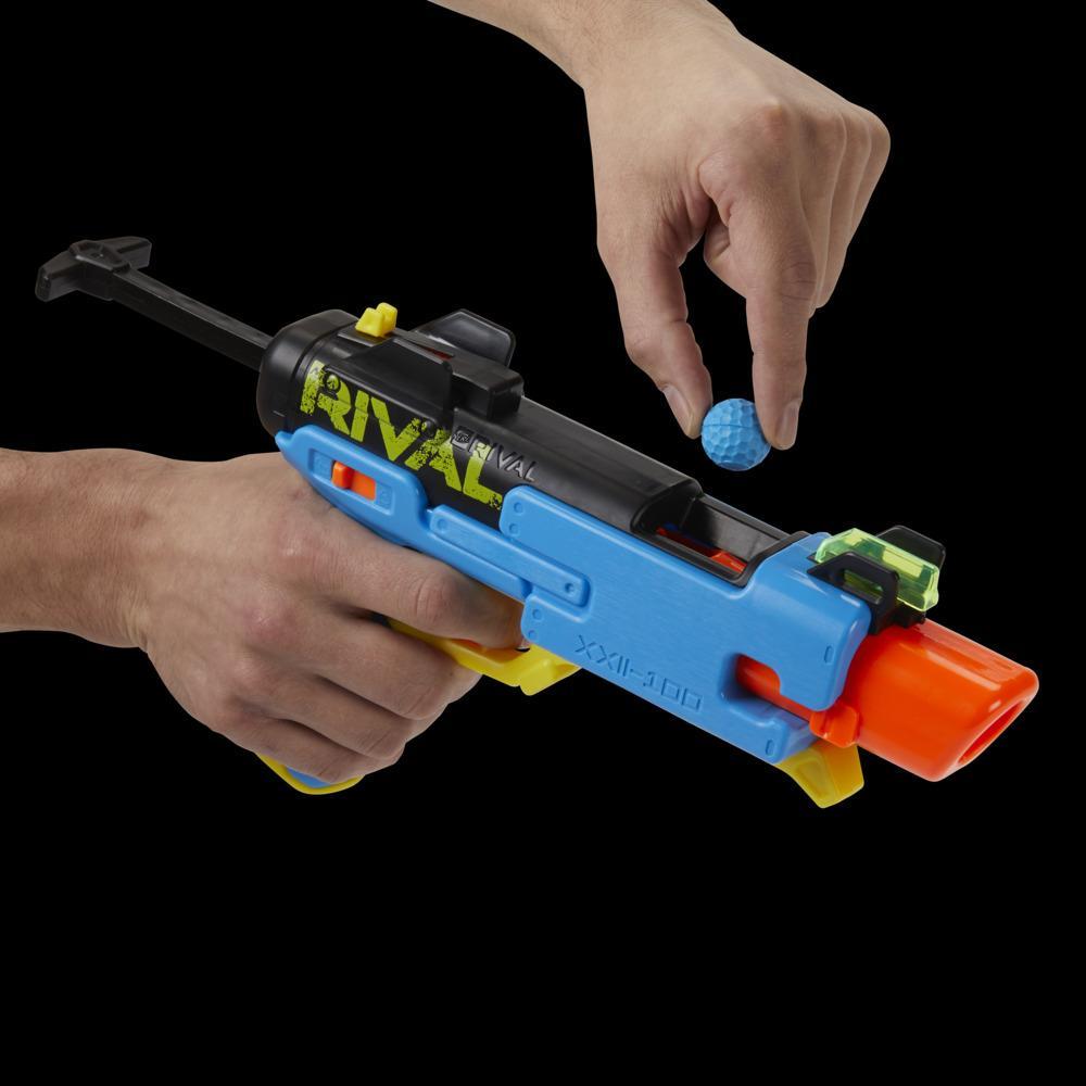 Nerf Rival, blaster Fate XXII-100, système Nerf Rival le plus précis, viseur arrière ajustable, 3 billes de précision