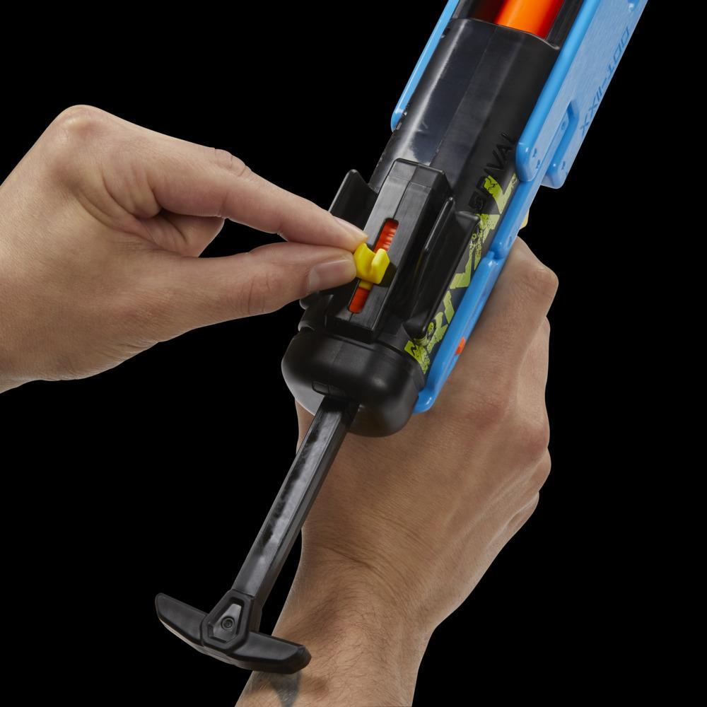 Nerf Rival, blaster Fate XXII-100, système Nerf Rival le plus précis, viseur arrière ajustable, 3 billes de précision