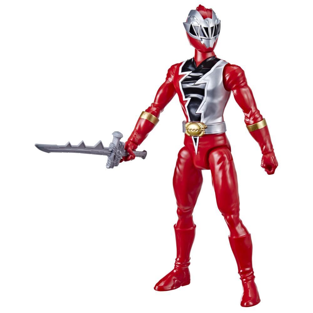 Power Rangers Figurine articulée Ranger rouge Dino Fury de 30 cm