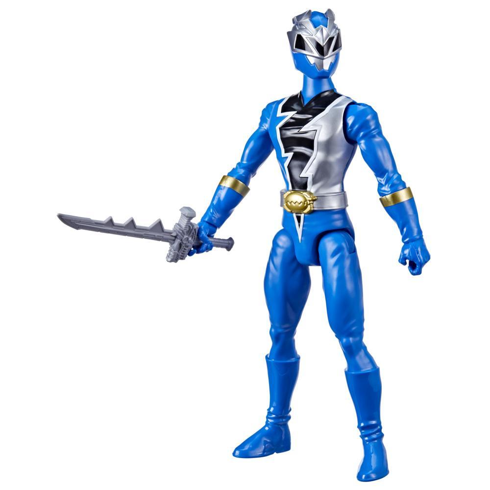 Power Rangers Figurine articulée Ranger bleu Dino Fury de 30 cm