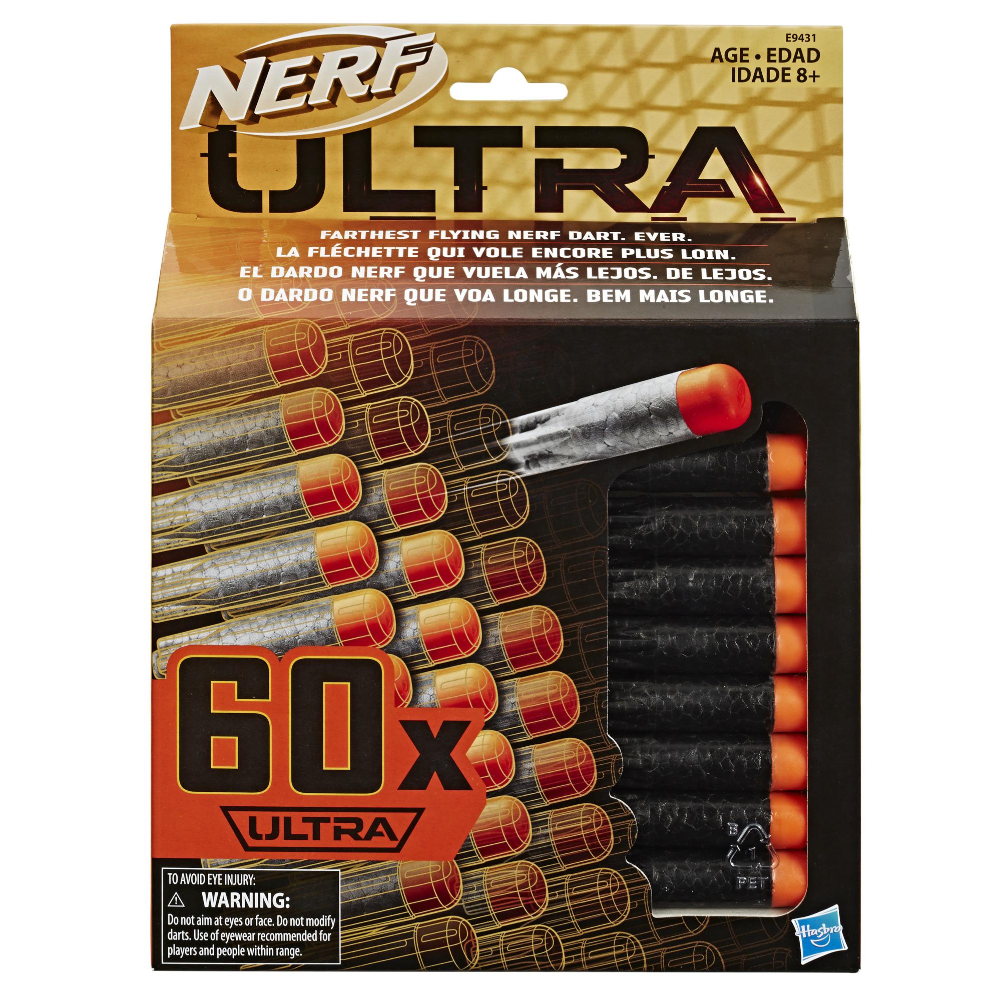 Recharge de 60 fléchettes Nerf Ultra - Le nec plus ultra en tir de fléchettes Nerf, compatibles seulement avec les blasters Nerf Ultra