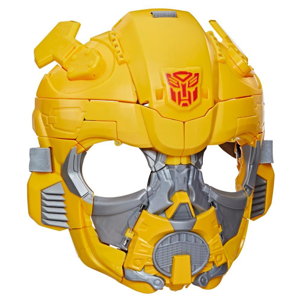 Transformers: Rise of the Beasts, masque de déguisement convertible Bumblebee 2 en 1 avec mode figurine de 22,5 cm, à partir de 6 ans