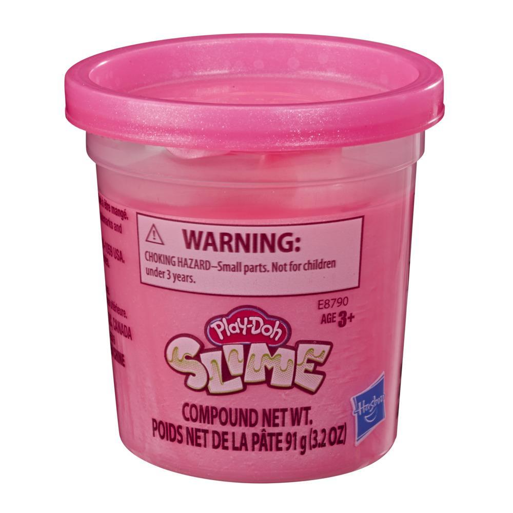 Play-Doh Slime - Pot individuel de pâte rose métallique