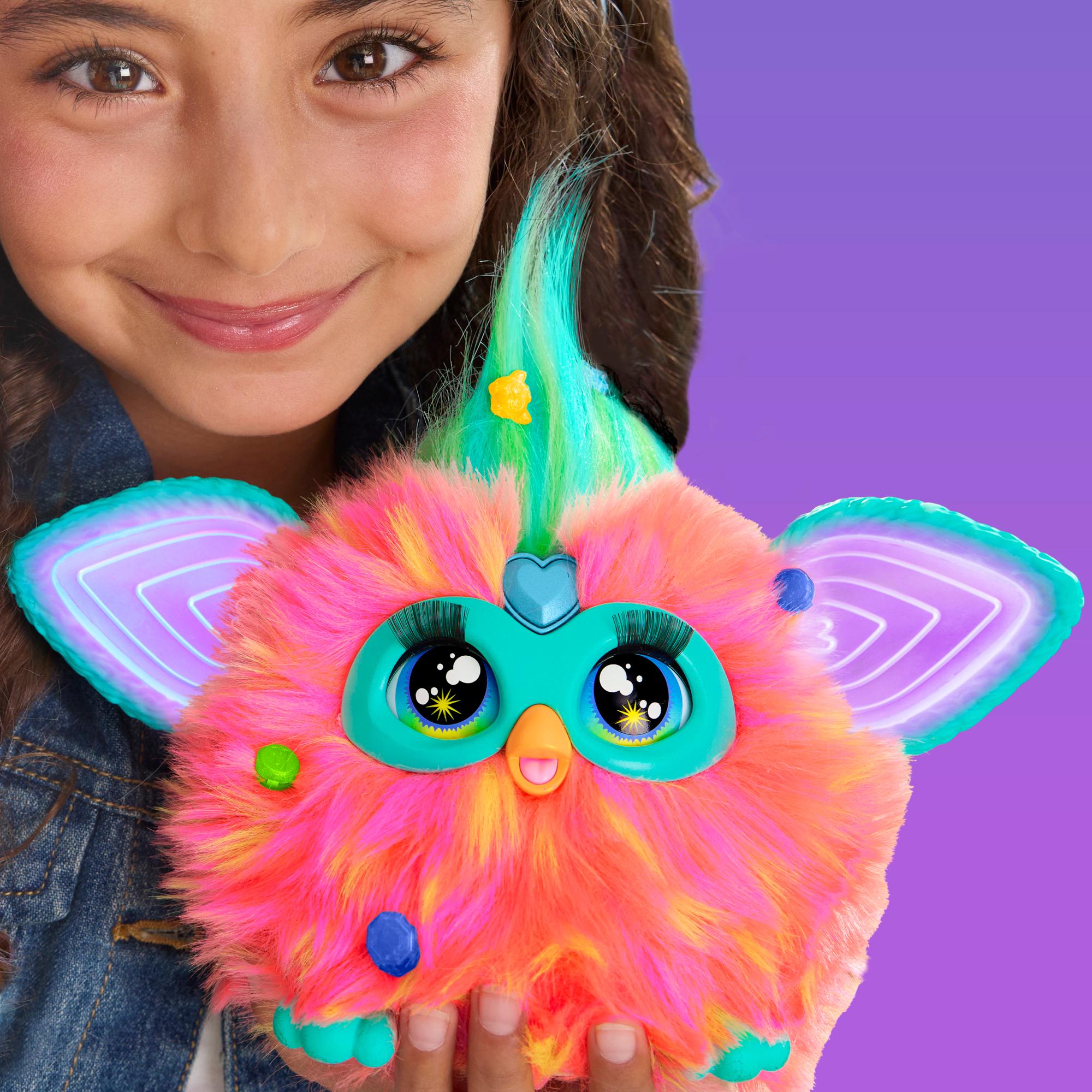Furby corail, 15 accessoires, peluche interactive pour filles et gar
