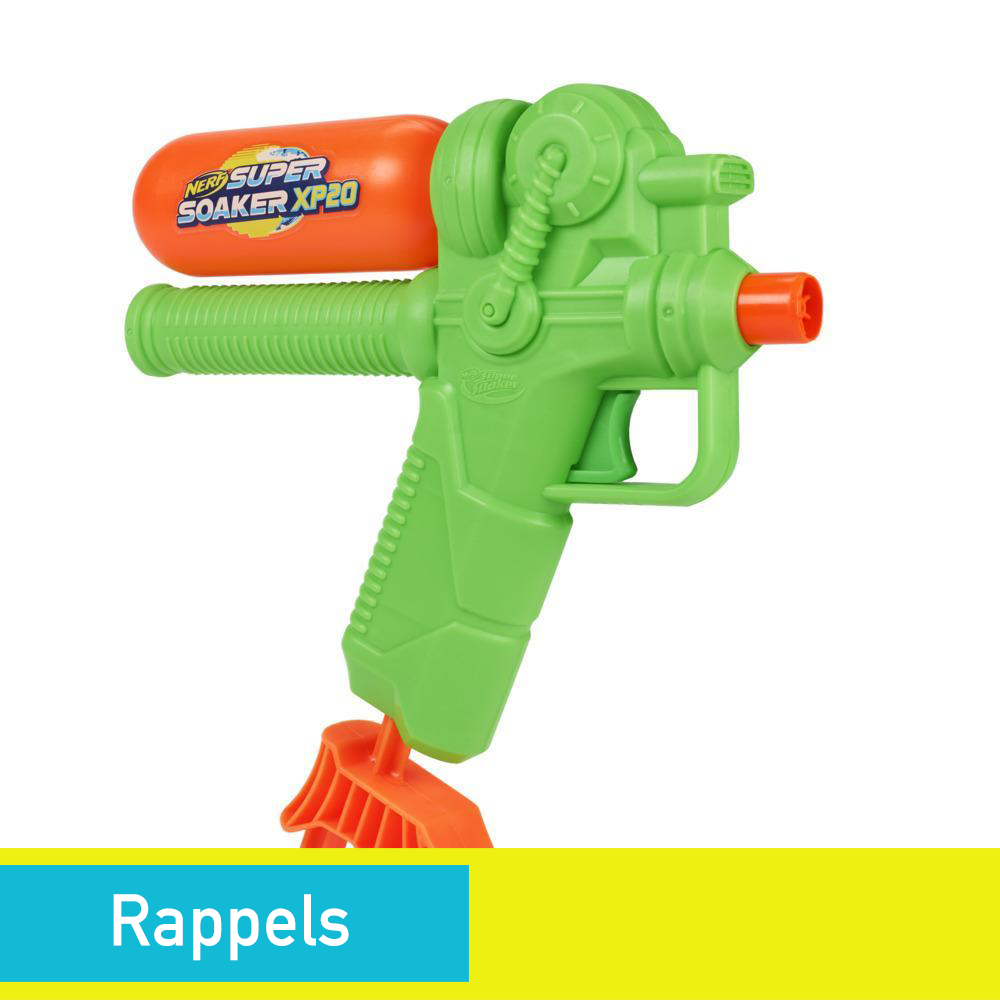 Nerf Super Soaker XP20 Water Blaster -- Air-Pressurized Continuous Blast -- Removable Tank -- For Kids, Teens, Adults