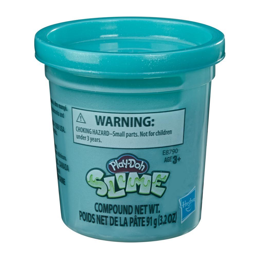 Play-Doh Slime - Pot individuel de pâte turquoise métallique