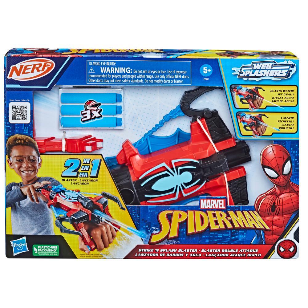 Spiderman Marvel Véhicule Araignée de Combat, Lance de l'eau et des  projectiles