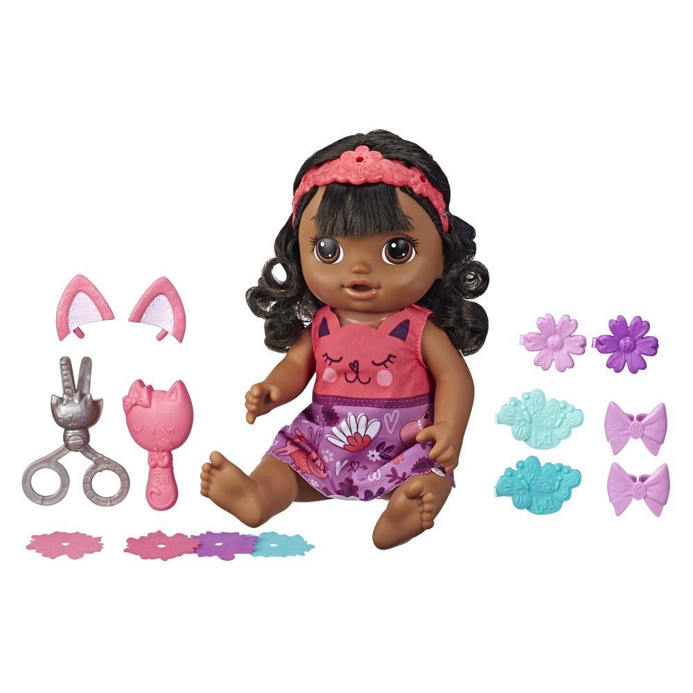 Baby Alive Bebe Coiffure Magique Poupee Parlante Aux Cheveux Noirs Avec Frange Qui Pousse Et Raccourcit Jouet Pour Enfants A Partir De 3 Ans Baby Alive