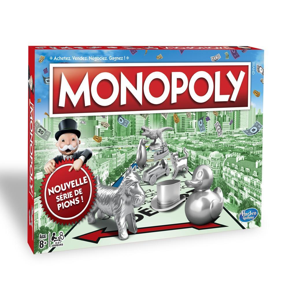 Monopoly, jeu de plateau classique pour la famille et les enfants, pour 2 à 6 joueurs, à partir de 8 ans