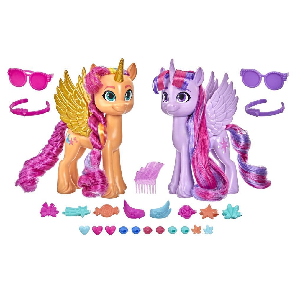 My Little Pony : Pack de 2 figurines Sunny et Twilight Sparkle