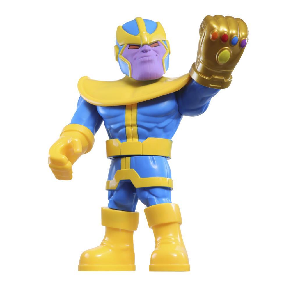 Marvel Super Hero Adventures – Thanos (Action Figure 25 cm da collezione ispirata all’Universo Marvel, Playskool Heroes Mega Mighties).