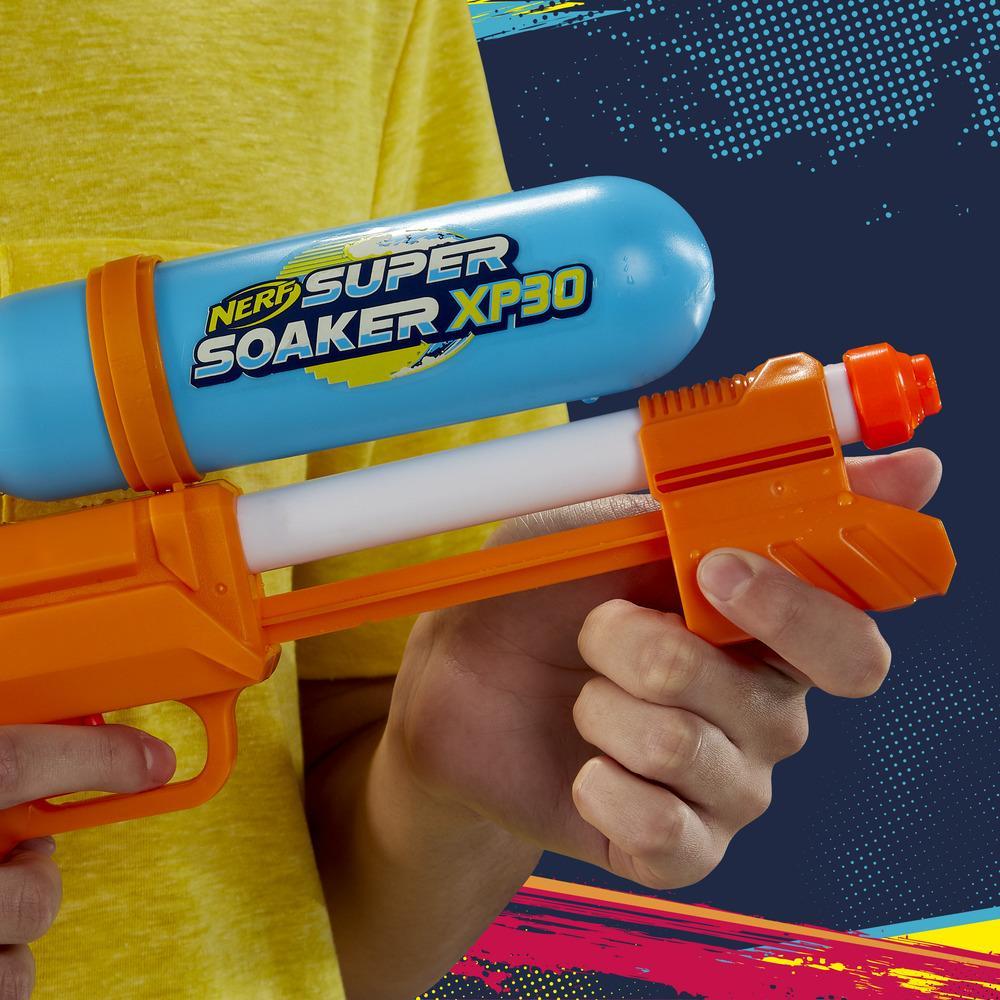 Nerf Super Soaker XP30-waterblaster -- Continue waterstraal onder druk -- Afneembaar reservoir – Voor kinderen, tieners, volwassenen