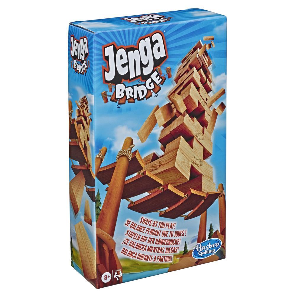 Jenga Bridge Block Stacking-spill for barn fra 8 år