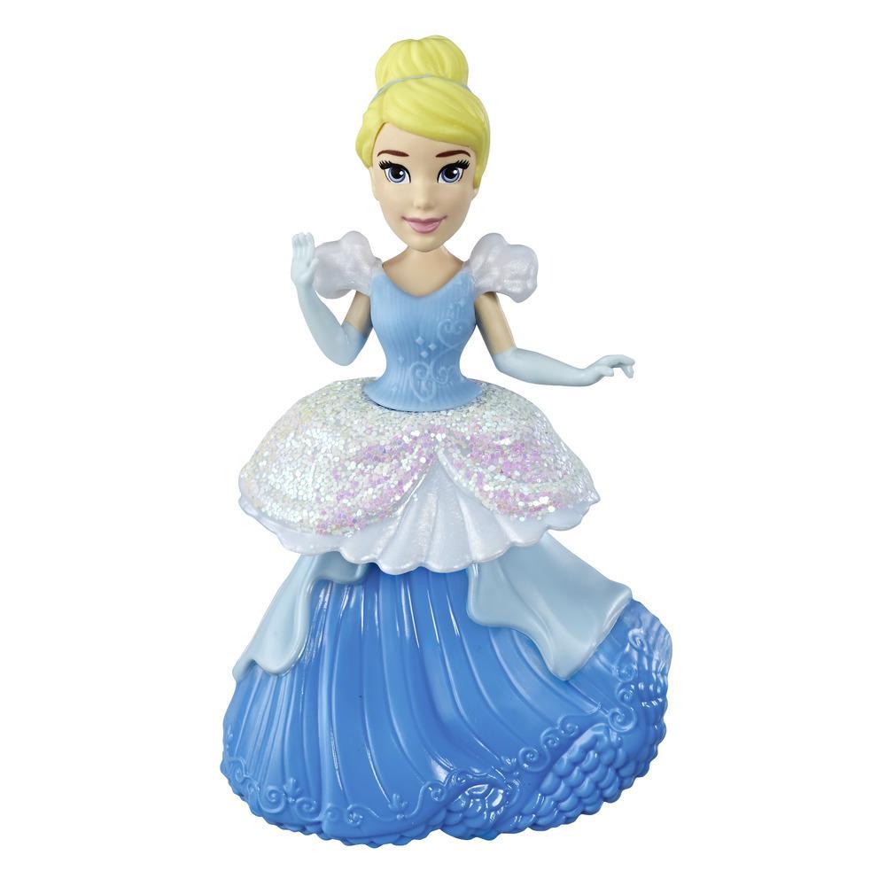Disney Princess Cinderella Collectible Doll With Glittery Blue and White One-Clip Dress, Royal Clips Fashion Toy