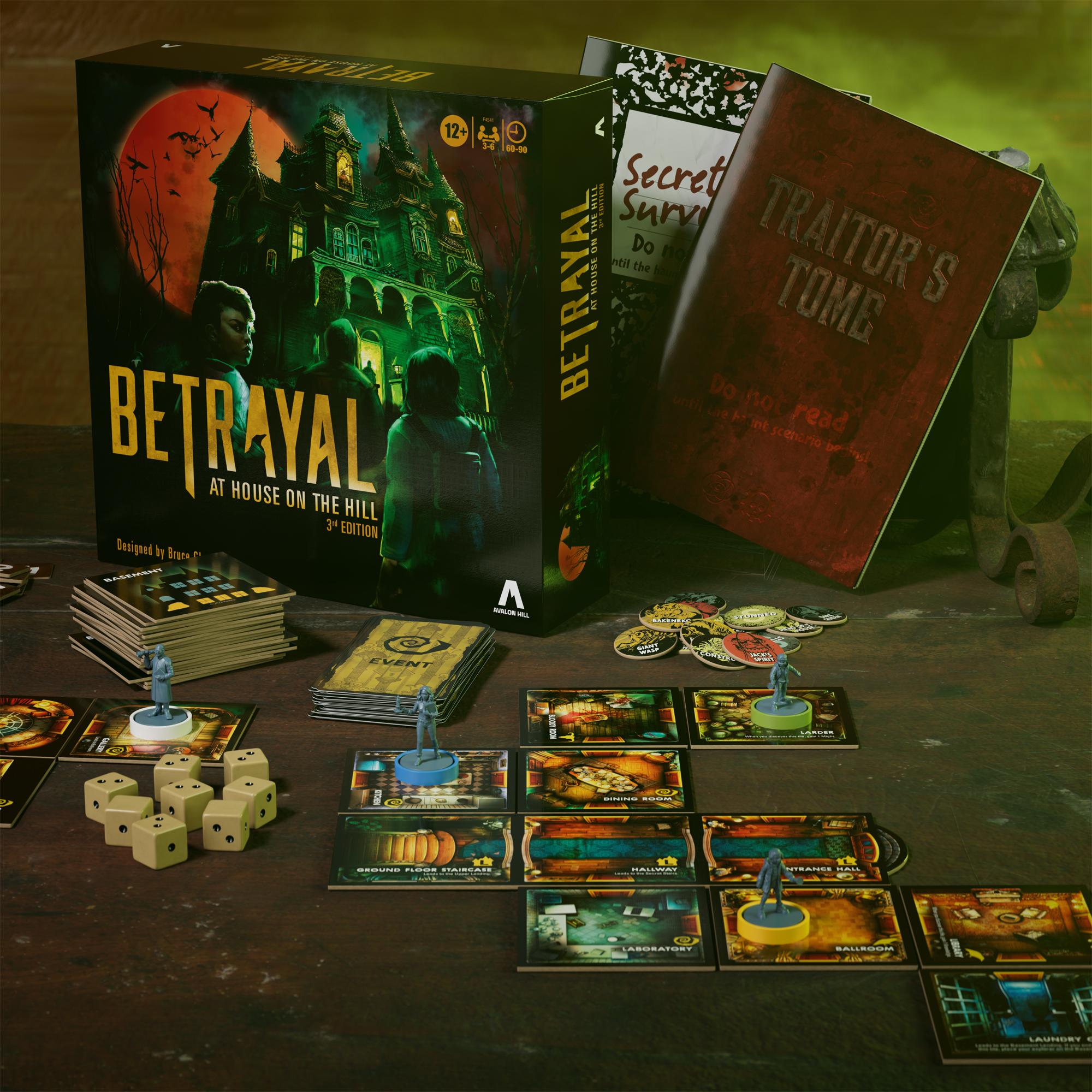 Betrayal at House on the Hill Official Complete Set of 3 Game Rulebooks 