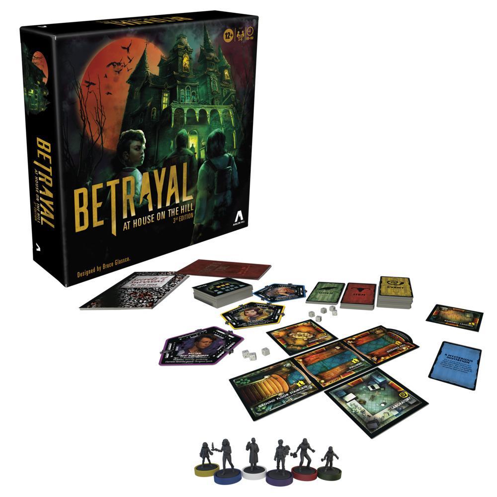 Avalon Hill Betrayal at House on the Hill 3rd Edition Cooperative Board Game, for Ages 12 and Up for 3-6 Players