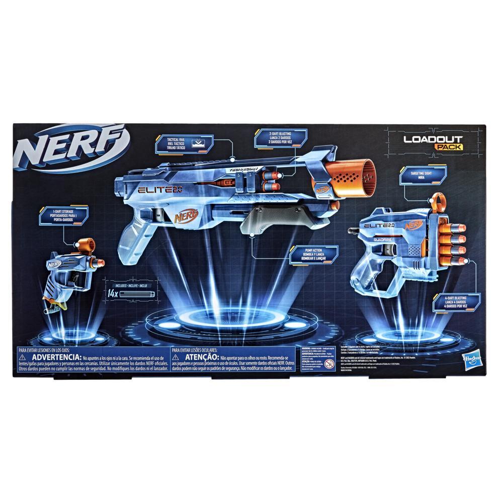 Lança Dardos Nerf Elite 2.0 Kit Loadout com 3 Lançadores - Technician DS-2, Quadfire QS-4 e Ace SD-1 - F4179 - Hasbro
