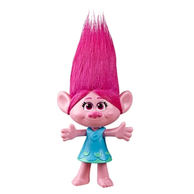 DreamWorks Trolls Poppy com vestido removível, com inspiração no filme Trolls World Tour, brinquedo para crianças acima de 4 anos