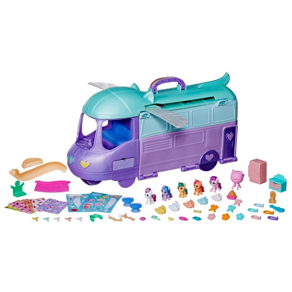 Conjunto de Mini Figuras e Acessórios - My Little Pony - Mini World Magic -  Trailer Mágico - Hasbro