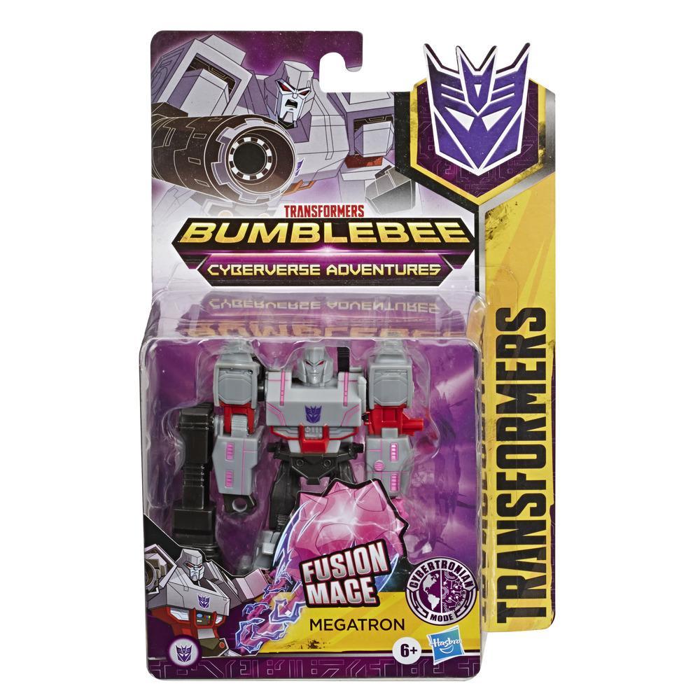 Transformers Bumblebee Cyberverse Adventures Action Attackers Warrior Class Megatron Action Figure, 5.4-inch