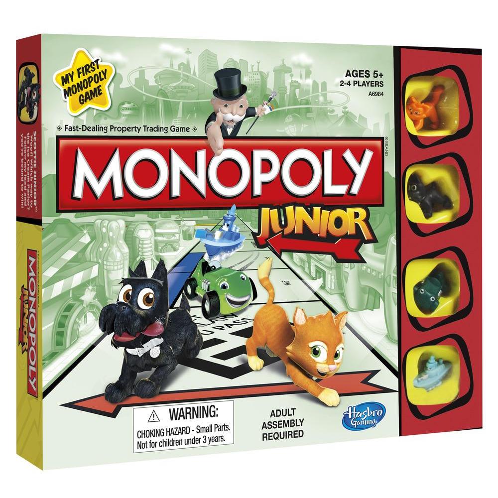Jogo de Tabuleiro MONOPOLY Junior (Idade Mínima Recomendada: 4 anos -  Versão em Português)