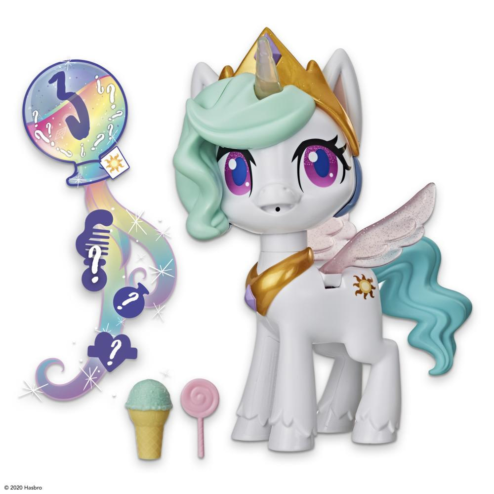 Are depressed melody Evaluable My Little Pony|Printesa Celestia My Little Pony Magical Kiss – Jucarie  interactiva pentru copii cu 3 accesorii surpriza, lumini, miscare